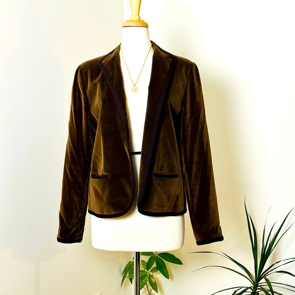 Chocolate brown blazer medium